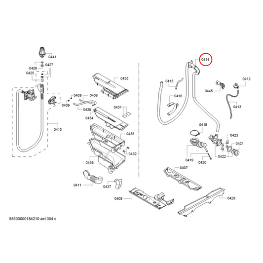 11023391 Bosch Washing Machine Drain Hose - 11006030, 00660927