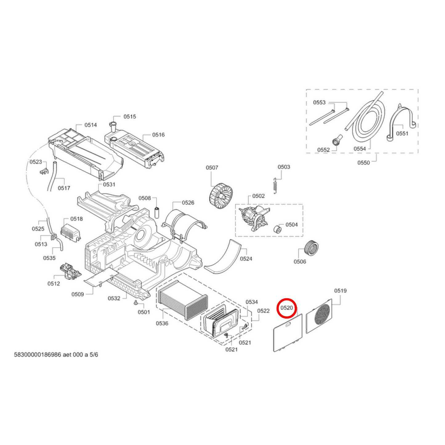 11059921 Bosch Dryer Housing Cover - 00746647