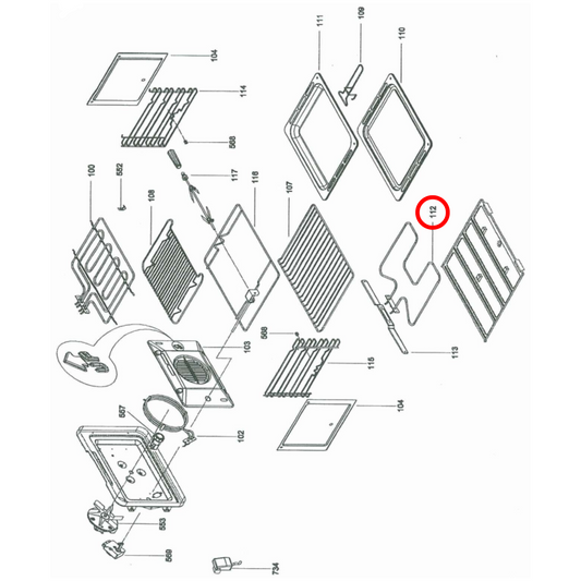 1170000708 Baumatic, Emilia, Technika Oven Bottom Element 230V 1300W