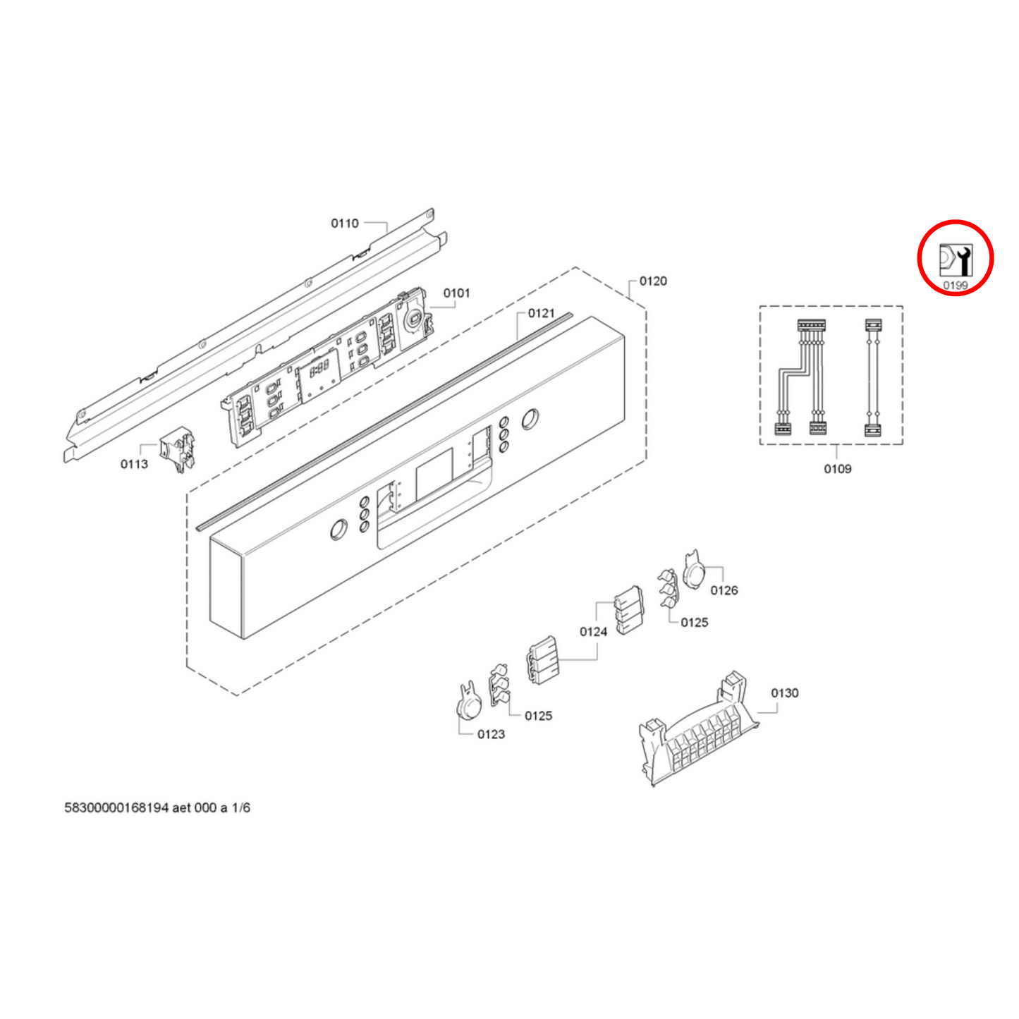 12005744 Bosch Dishwasher Repair Set - Pump Sump - Seal Sump