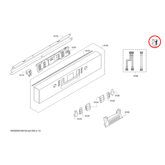 12005744 Bosch Dishwasher Repair Set - Pump Sump - Seal Sump