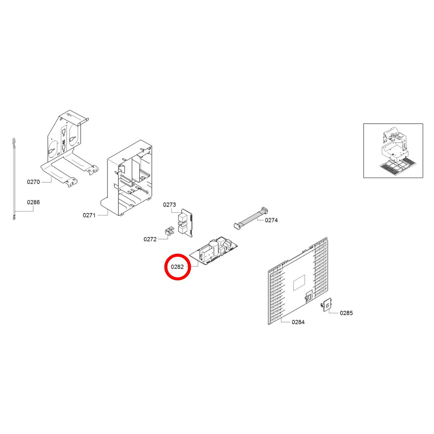 12025424 Bosch Rangehood PCB Control Programmed