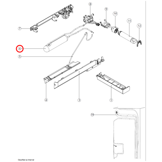 140123321014 Electrolux, Westinghouse Fridge Water Tank Resevoir - A12332101