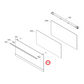 140173324041 Westinghouse Oven Outer Door Glass Panel - A17332404