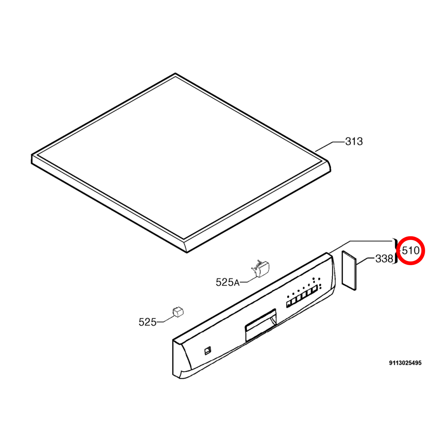 1560723114 Dishlex Dishwasher Control Panel