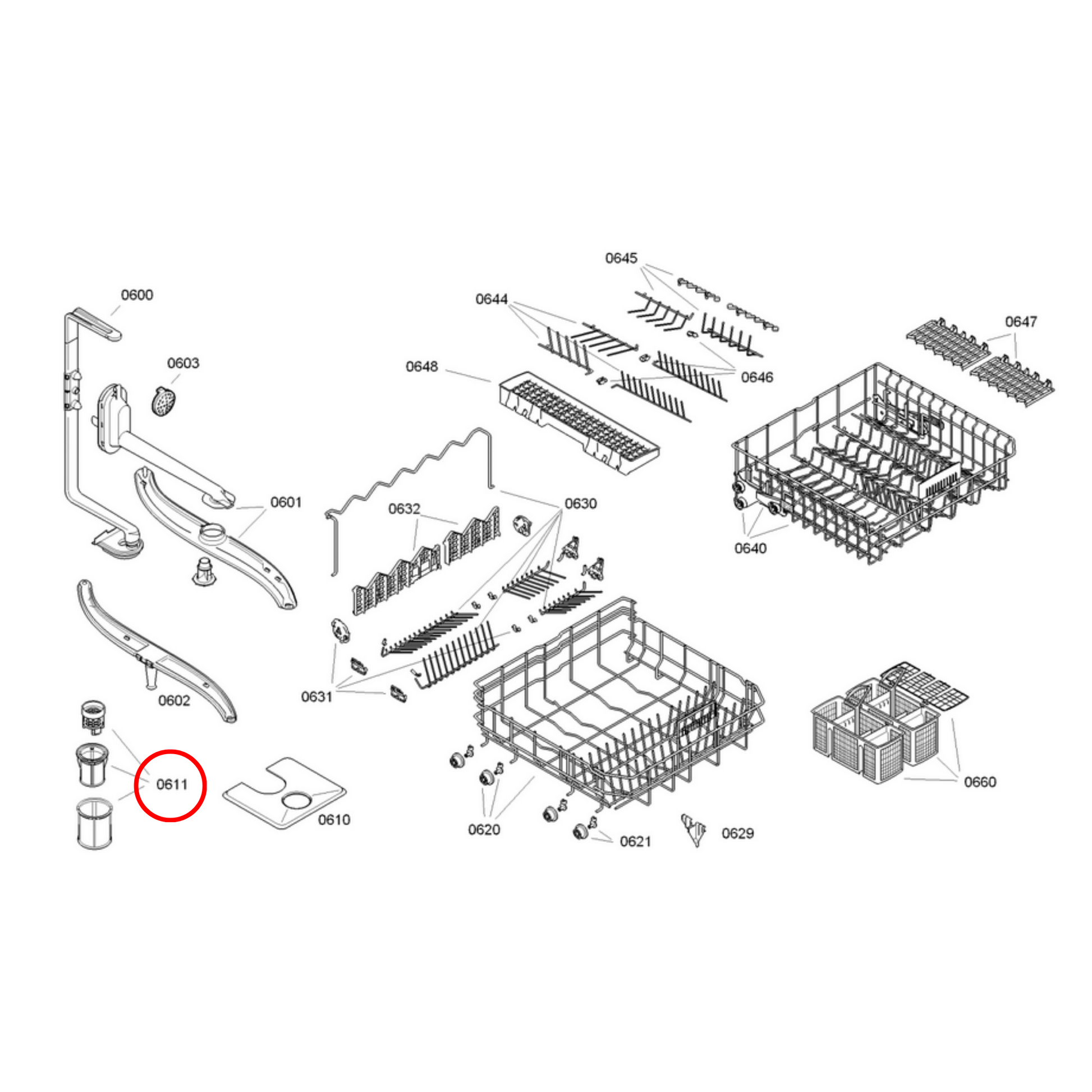 17008311 Bosch Dishwasher Filter Mesh Micro - 10002494 – Perth Appliance  Spares