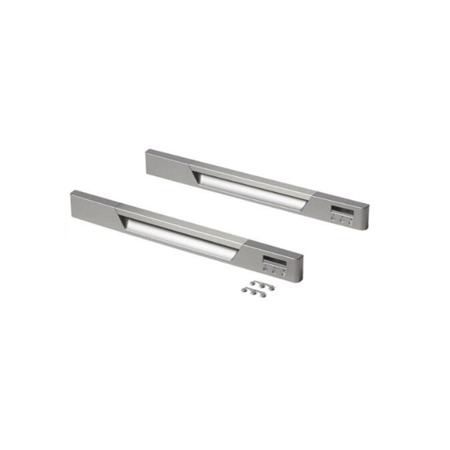 512484P Fisher & Paykel Dishwasher Door Handle Kit Silver Pack of 2 - 522896, 510692