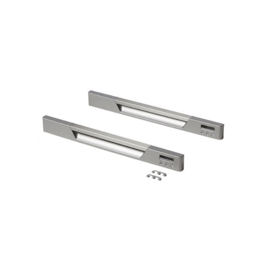 512484P Fisher & Paykel Dishwasher Door Handle Kit Silver Pack of 2 - 522896, 510692