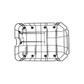 12976000001652 Euromaid Dishwasher Lower Basket Assembly