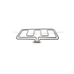 573653 Delonghi, Euromaid, Fisher & Paykel, Kleenmaid Oven Top Dual Grill Element 1250W-2200W - 062075004