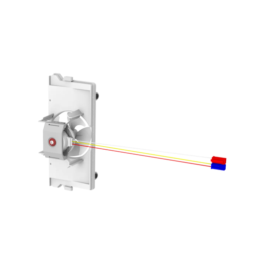 12019219 Bosch Fridge Freezer Evaporator Fan Blade Motor And Bracket Assembly - 12005114