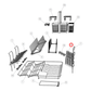 524180 Fisher & Paykel Dishwasher Cup Rack Right Hand 80MM