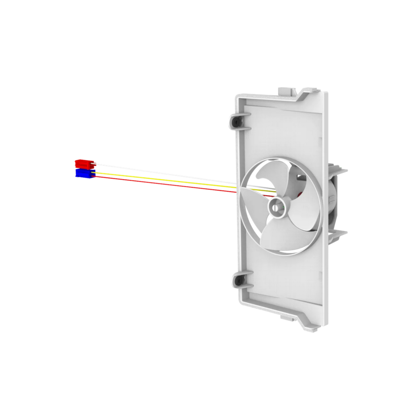 12019219 Bosch Fridge Freezer Evaporator Fan Blade Motor And Bracket Assembly - 12005114