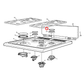 8583540170054 Chef Cooktop Burner Cap Semi Rapid 2MM Black - 354017005