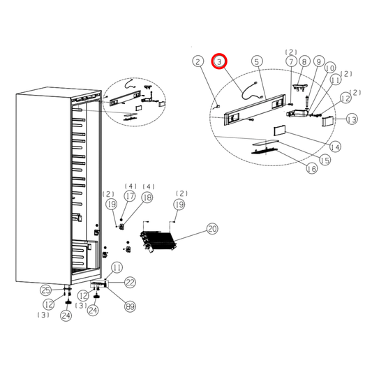 K1621442 Hisense Fridge Display Board Connection Wire