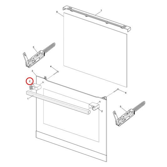 140163217015 Westinghouse Oven Door Handle Spacer - A16321701