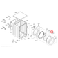 00704287 Bosch Washing Machine Complete Door Assembly - 00746216