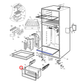 140012959130 Westinghouse Fridge Crisper Drawer Facia - A01295913