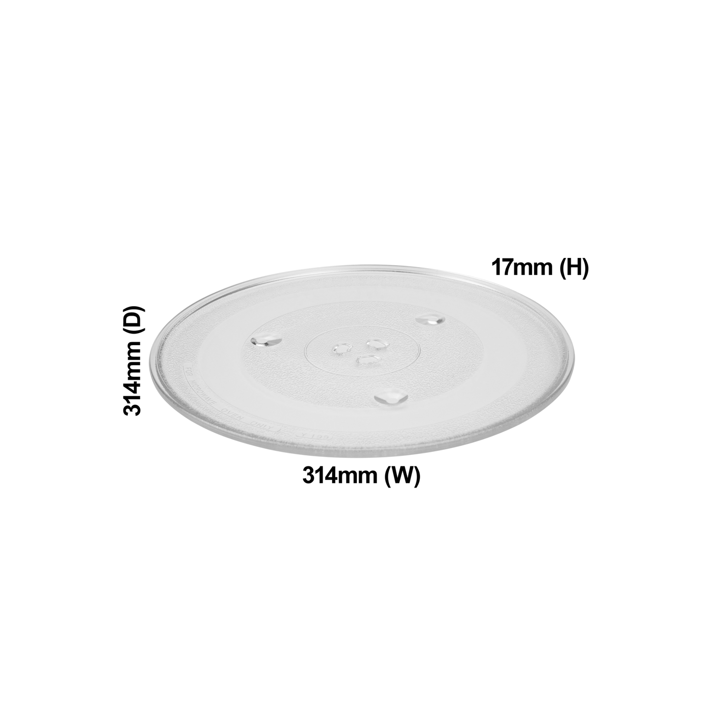 4055559076 Electrolux, Sharp, Westinghouse Microwave Glass Tray - 252100500013