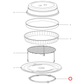 6633730 Miele Microwave Turntable Sliding Ring