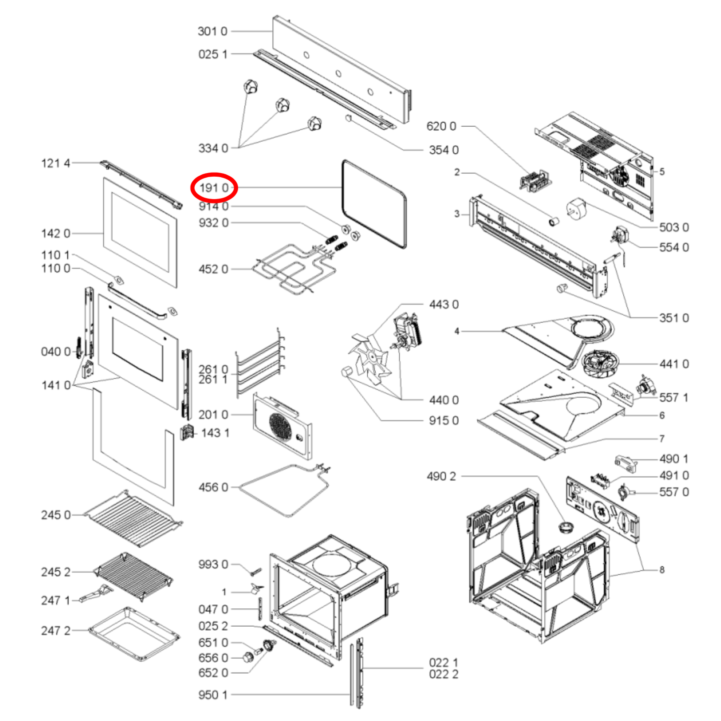 C00311697 Ariston, Whirlpool Oven Door Seal - 481246688912