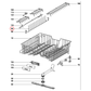 7502280 Miele Dishwasher Upper Rack Crock Insert
