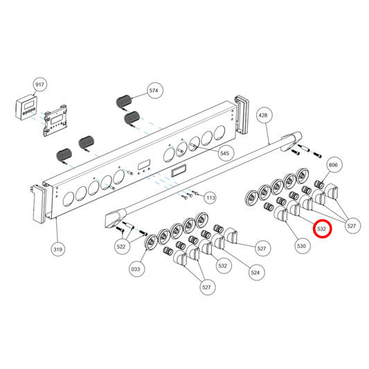 082585706 Belling Oven Function Fan Knob
