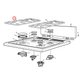 4055563441 Westinghouse Cooktop Trivet Enamel Standard - 0127001251