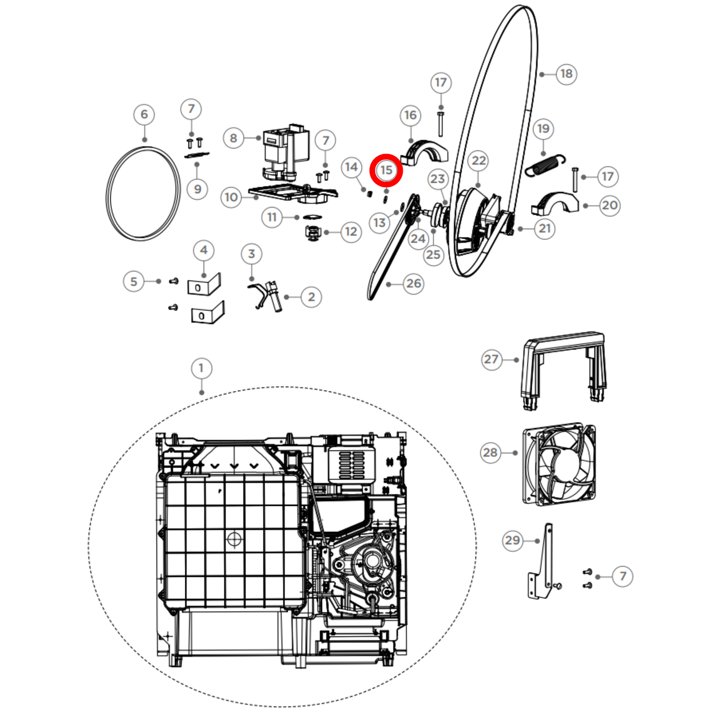 H003-0120600393 Haier Dryer Washer