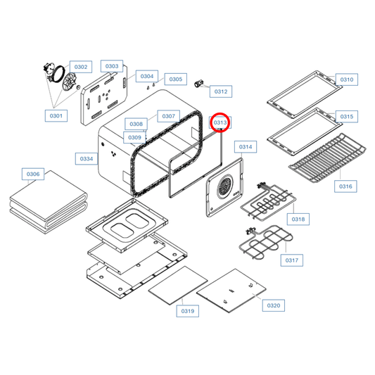 00661501 Bosch, Siemens Oven Door Seal