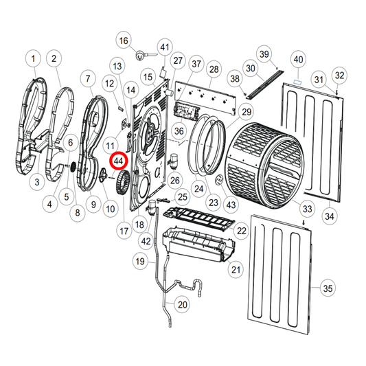 H0180100399 Fisher & Paykel, Haier Dryer Fan Axle