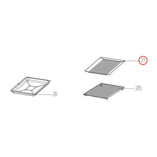 240440155 Euromaid Oven Wire Shelf - 240440219