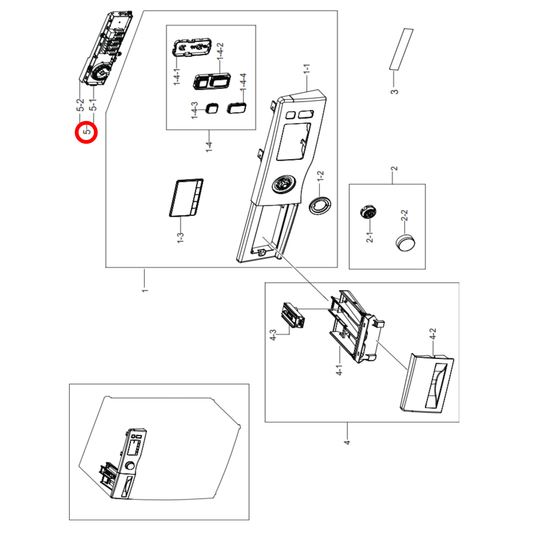 DC92-01769F Samsung Washing Machine Main PCB