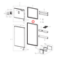 DA97-16687A Samsung Fridge Door Seal Black
