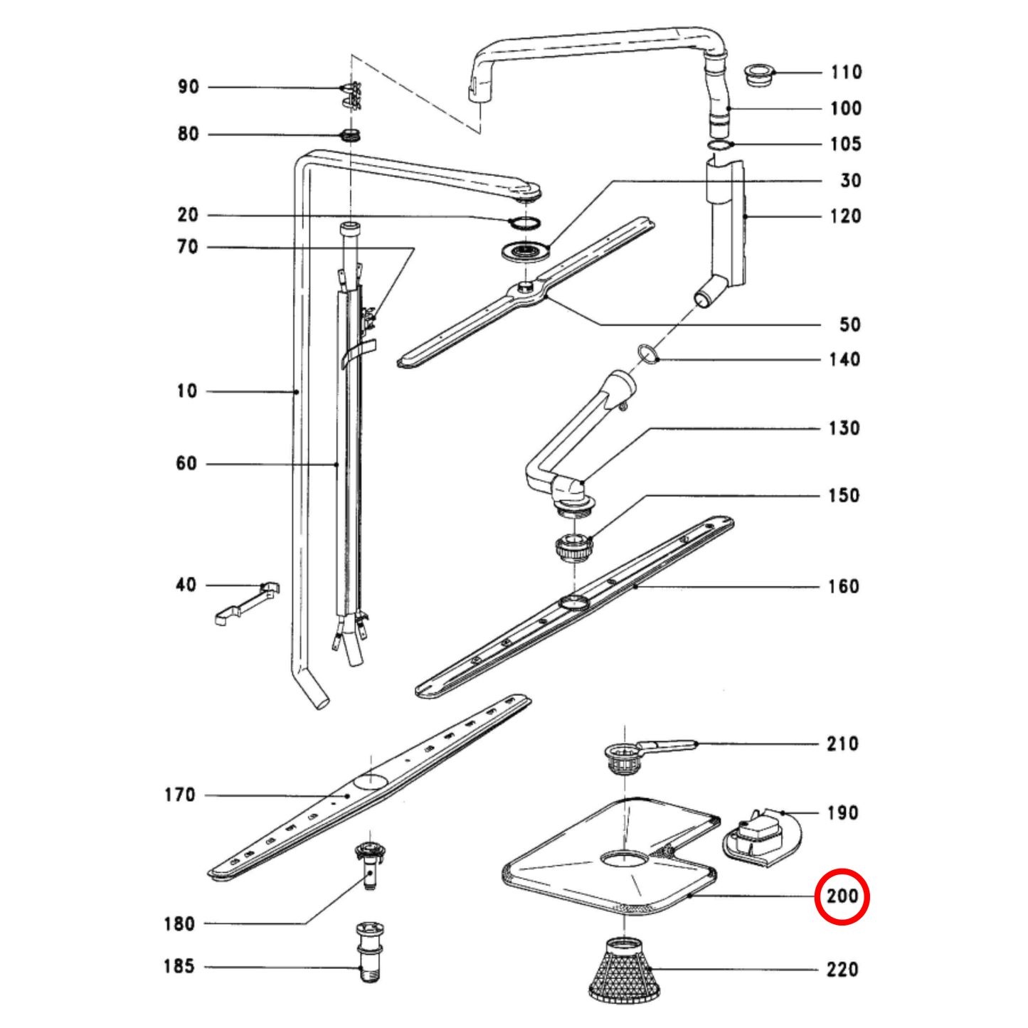 5756781 Miele Dishwasher Screen Filter - 3979380