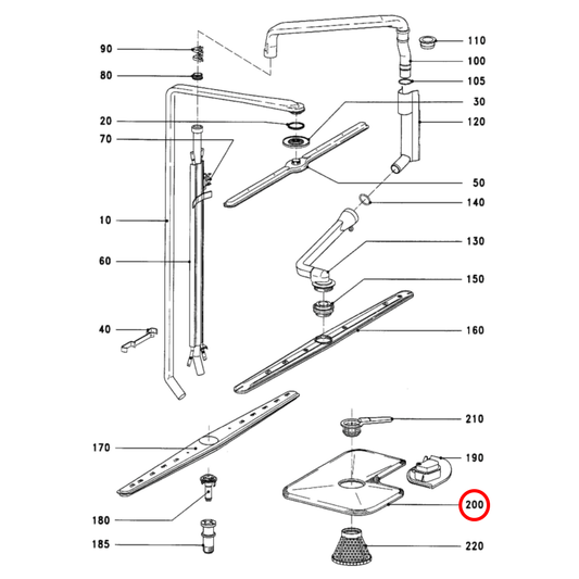 5756781 Miele Dishwasher Screen Filter - 3979380