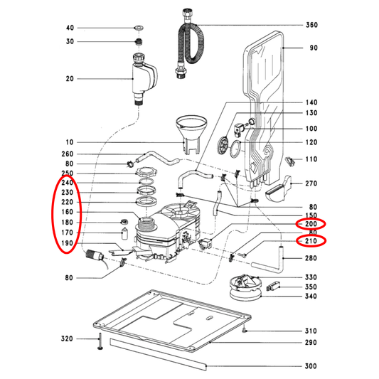 4158816 Miele Dishwasher Water Softener Tank - 4158813