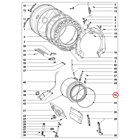 5738065 Miele Washing Machine Door Seal - 5738064