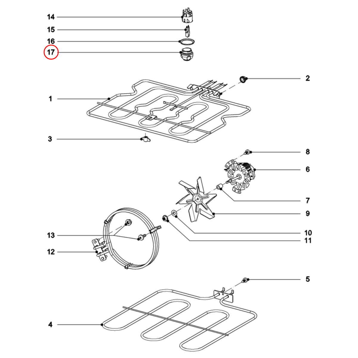 9320132 Miele Oven Light Cover - 9320131