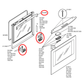 00643913 Bosch Oven Door Hinge Set - 00289449