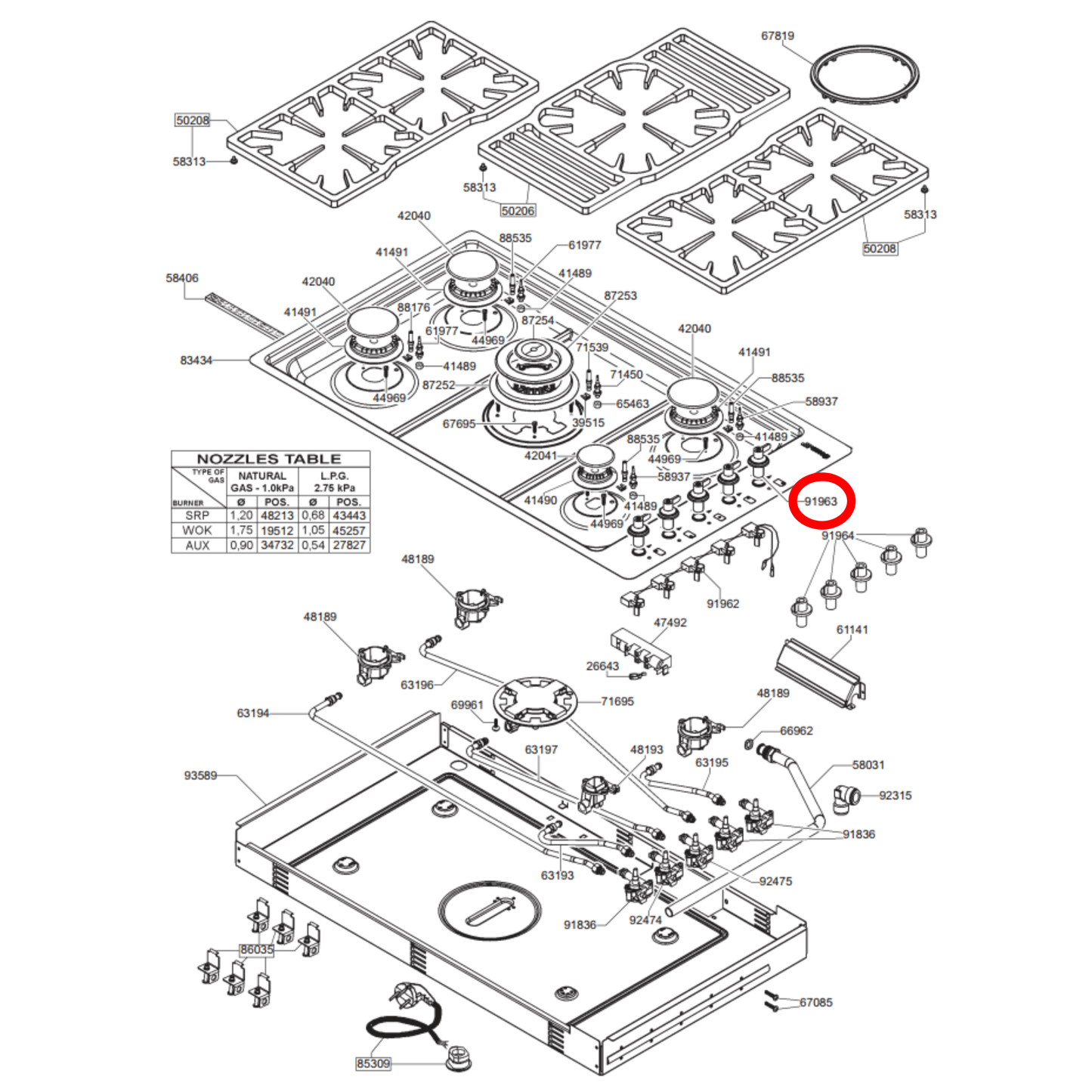 694975932 Smeg Cooktop Knob