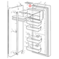 1760008785 Electrolux, Westinghouse Fridge Door Seal - 1455499, 1458839