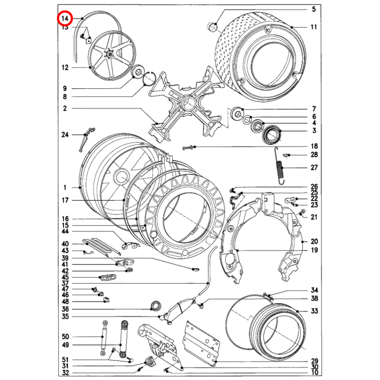 4693121 Miele Washing Machine Drive Belt 1321J6 - 3719740