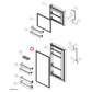H0060845931BN Fisher & Paykel, Haier Fridge Door Seal