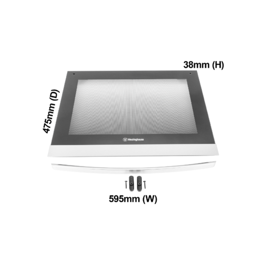 4055981775 Westinghouse Oven Outer Door Glass - 0038002840K