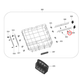 4055819439 Westinghouse Dishwasher Lower Rack Crock Insert Rear Left - 37012906