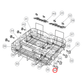 H0120803065 Fisher & Paykel Dishwasher Lower Basket Assembly - H0120101082E
