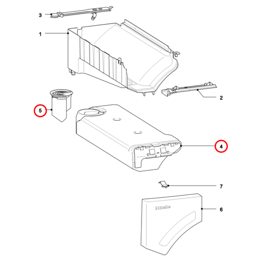 7092814 Miele Dryer Water Resevoir - 7085142