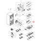 DA97-13167H Samsung Fridge Glass Shelf
