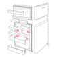 50295708007 Kelvinator, Simpson Fridge Shelf Half Width - 1448032